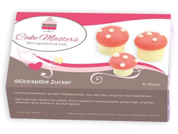 Cake-Masters Glückspilze Zucker 10 Stück