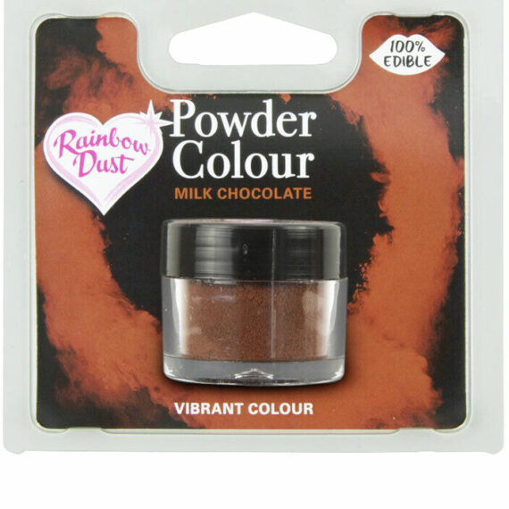 Puderfarbe Plain and Simple Lebensmittelfarbe POWDER COLOUR MILK CHOCOLATE RETAIL