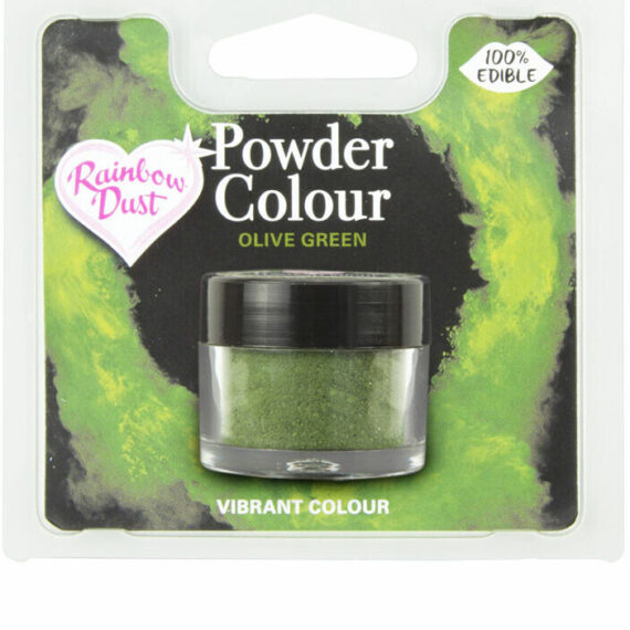 Puderfarbe Plain and Simple Lebensmittelfarbe POWDER COLOUR OLIVE GREEN RETAIL