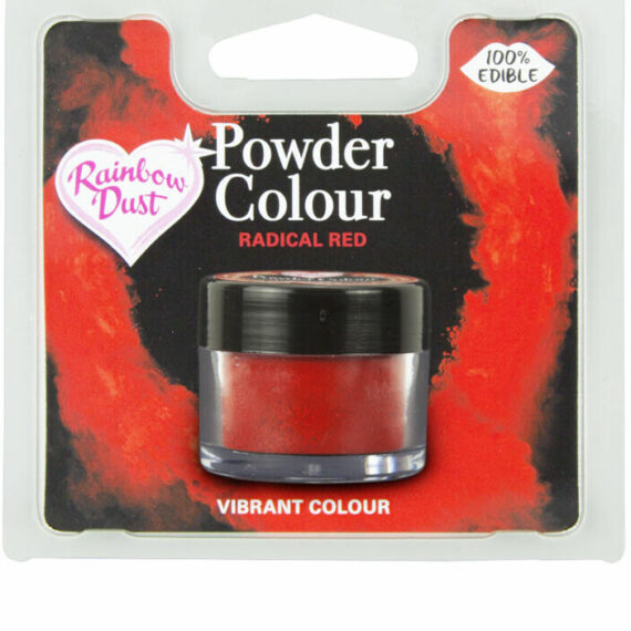 Puderfarbe Plain and Simple Lebensmittelfarbe POWDER COLOUR RADICAL RED RETAIL