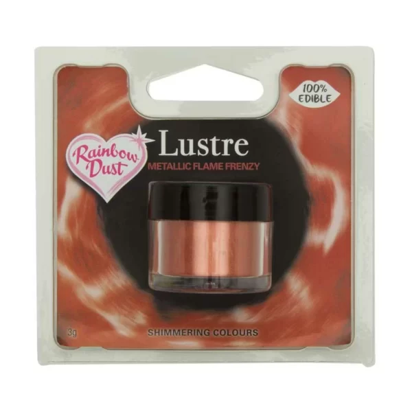 Rainbow Dust edible Lustre alle Farben LUSTRE METALLIC FLAME FRENZY RETAIL