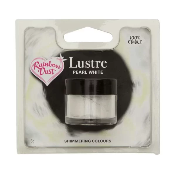 Rainbow Dust edible Lustre alle Farben LUSTRE PEARL WHITE RETAIL