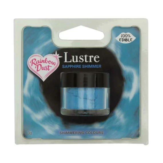 Rainbow Dust edible Lustre alle Farben LUSTRE SHIMMER SAPPHIRE RETAIL