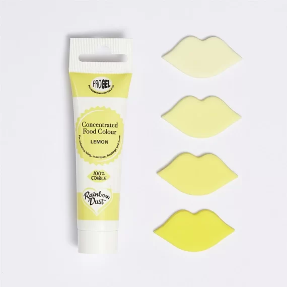 Rainbow Dust ProGel Lemon 25 ml Gelfarbe Lebensmittelfarbe