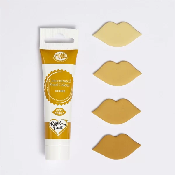 Rainbow Dust ProGel Ochre (Ocker) 25 ml Gelfarbe Lebensmittelfarbe