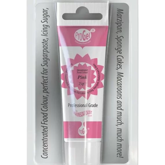 Rainbow Dust ProGel Pink 25 ml Gelfarbe Lebensmittelfarbe