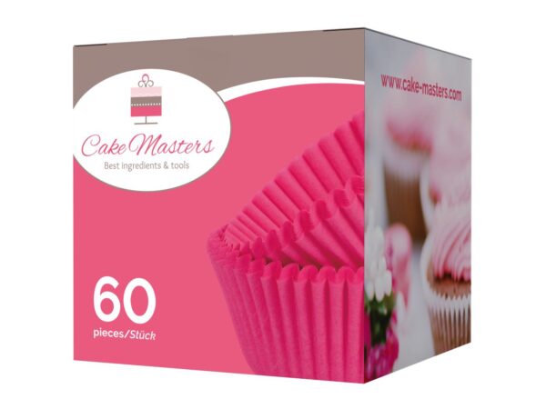 Cake-Masters Muffinkapseln 50mm pink 60 Stück