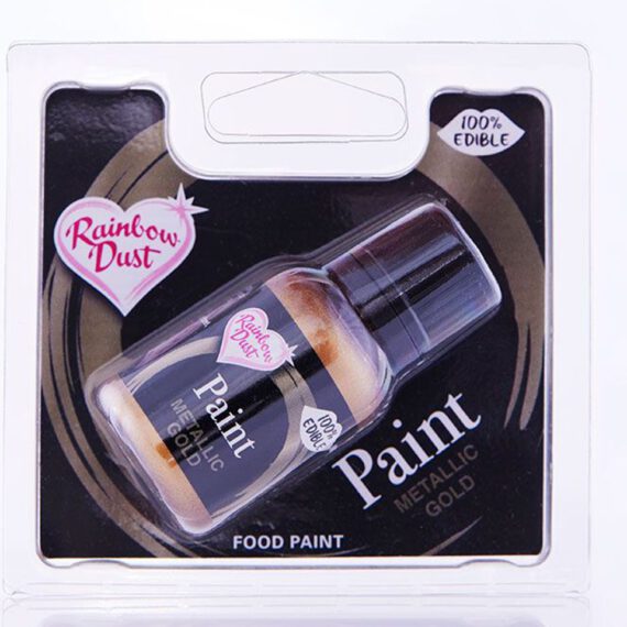 Rainbow Dust Metallic-Lebensmittelfarbe Gold 25ml