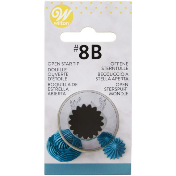WILTON DECORATING TIP OPEN STAR #8B