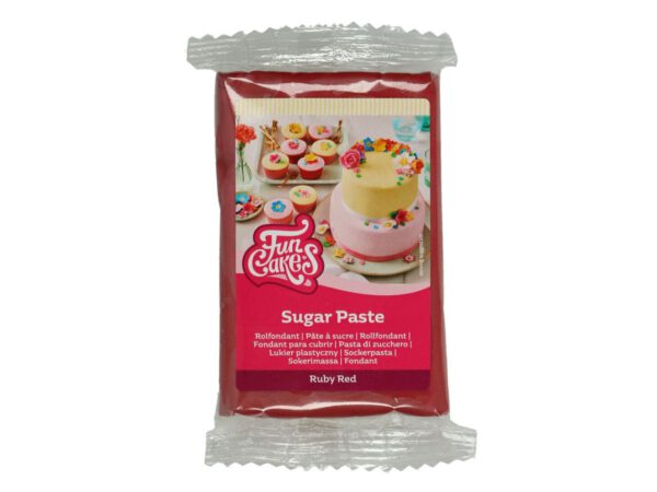 FunCakes Fondant Rubinrot 250g
