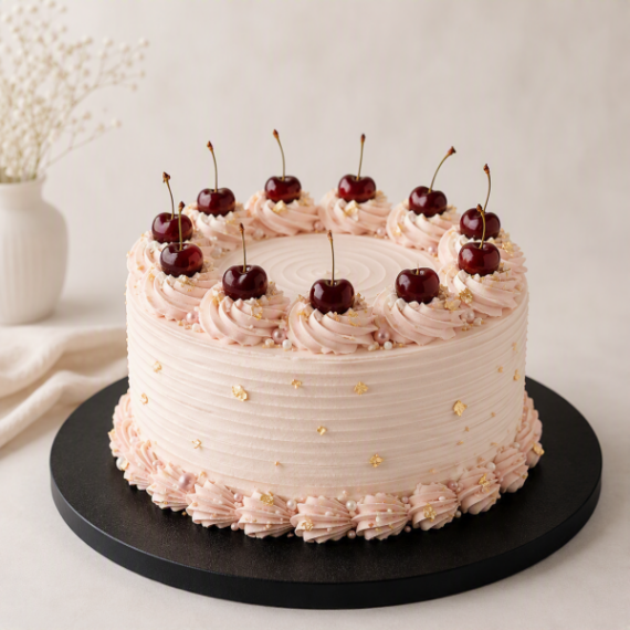 Schwarze runde Cake Drum Ø 30,5 cm, 12 mm