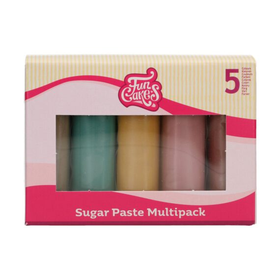 FunCakes Zuckerpaste Multipack Earth Colours 5x100 g
