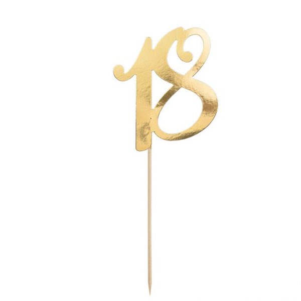 PARTDECO CAKE TOPPER 18 GOLD