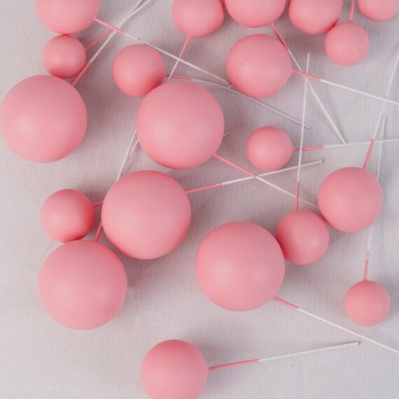 Ballons Bubbles Einstecker 20 Stk. - Matt Rosa