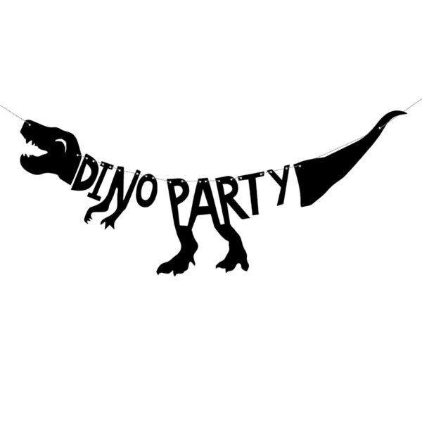 PartyDeco Banner Dinosaurier