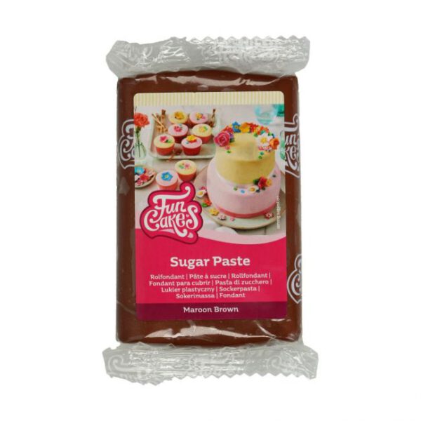FUNCAKES ROLLFONDANT MARONEN BRAUN 250 G