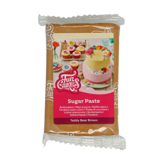 FUNCAKES ROLLFONDANT TEDDYBÄR BRAUN 250 G