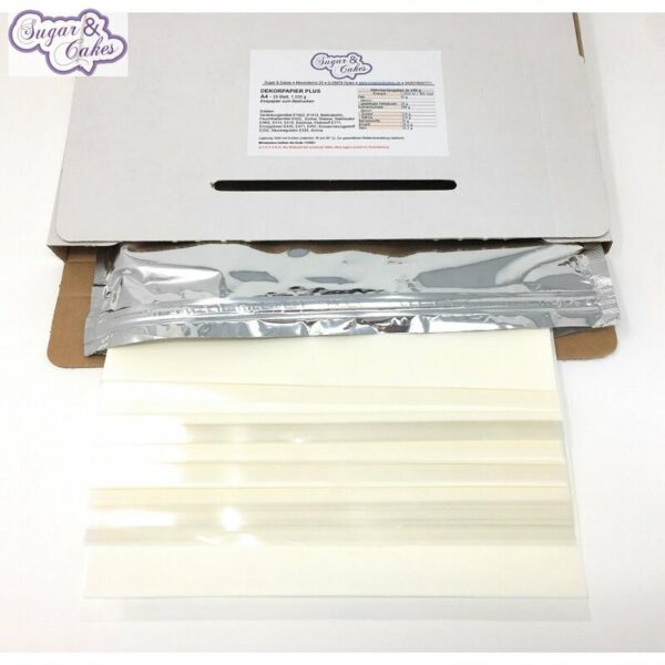 Dekorpapier Plus Fondantpapier 21 x 29,7 cm (DIN A4) - 25 Blatt - Image 2