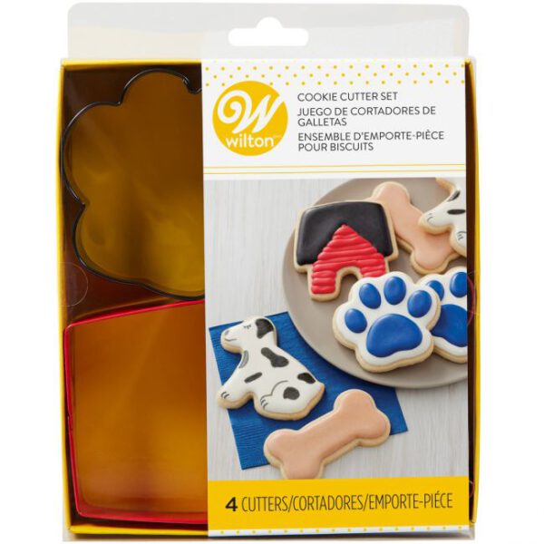 WILTON COOKIE CUTTER PET THEME SET/4