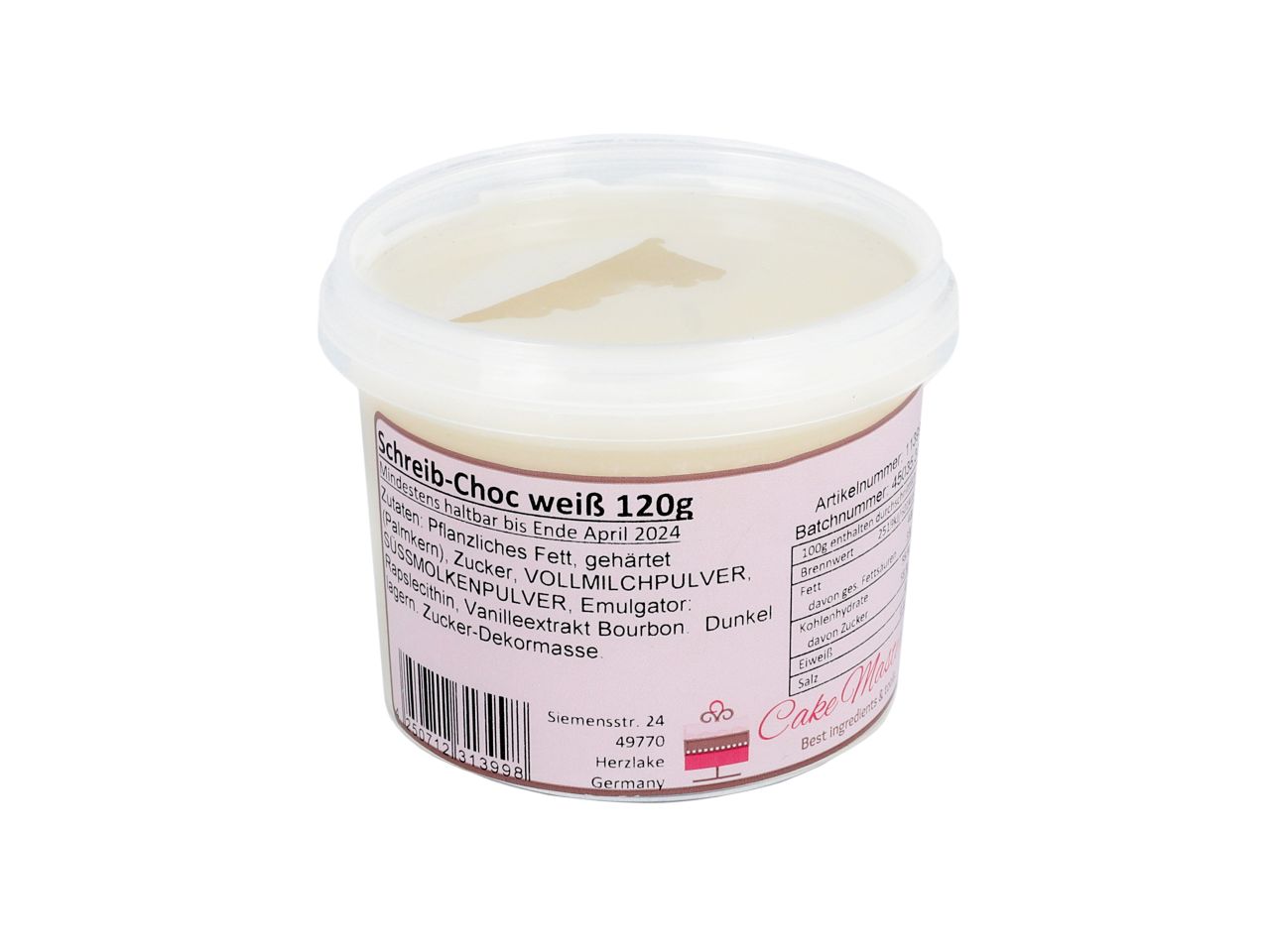 CM Basics Schreib-Choc weiß 120g