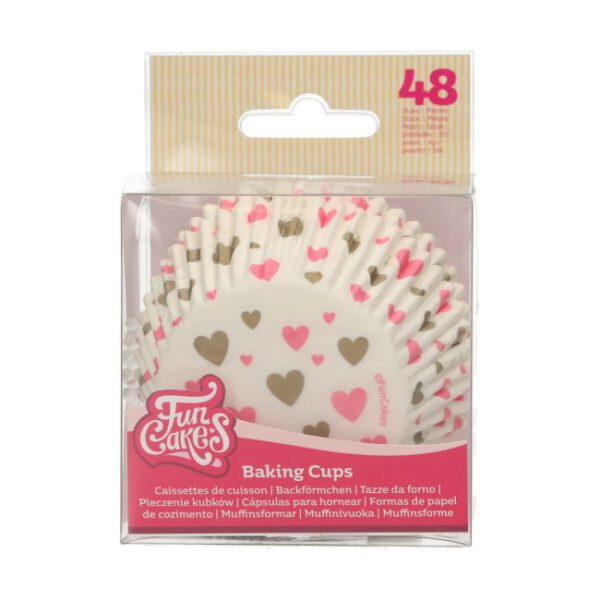 FUNCAKES BACKFÖRMCHEN HERZEN PK/48