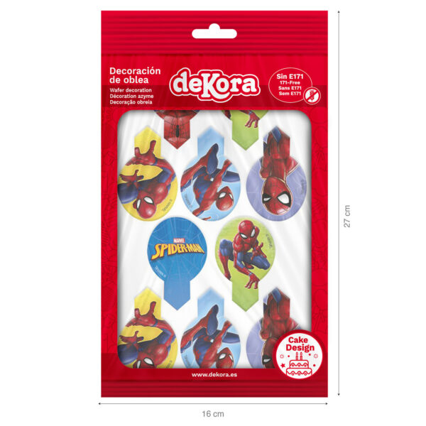 Dekora Wafer Muffinaufleger SPIDERMAN 6,5X4CM