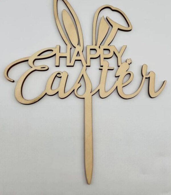 Cake Topper Ostern Holz - Happy Easter