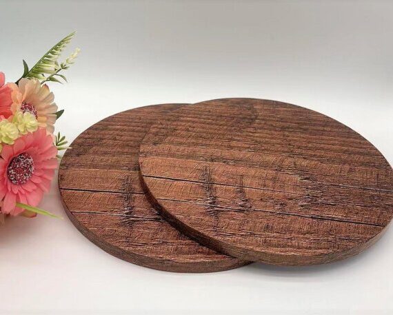 Runde Cake Drum Ø 25,4 cm in Holzoptik, 12 mm stark