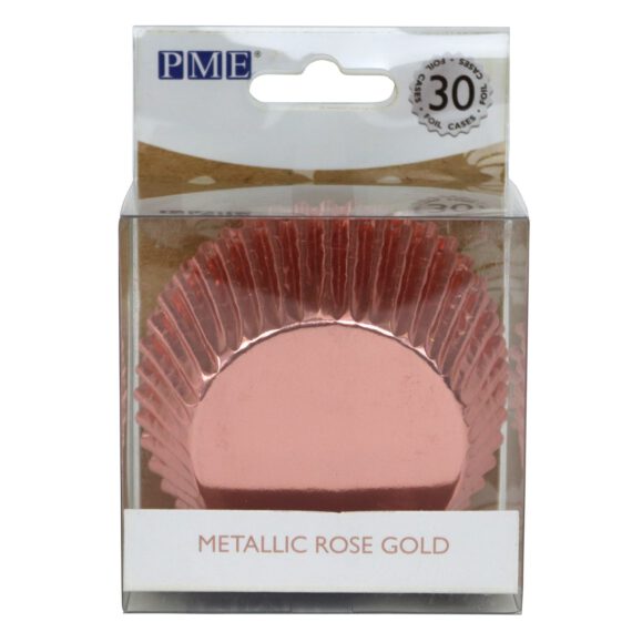 PME BACKFÖRMCHEN METALLIC ROSÉ GOLD PK/30