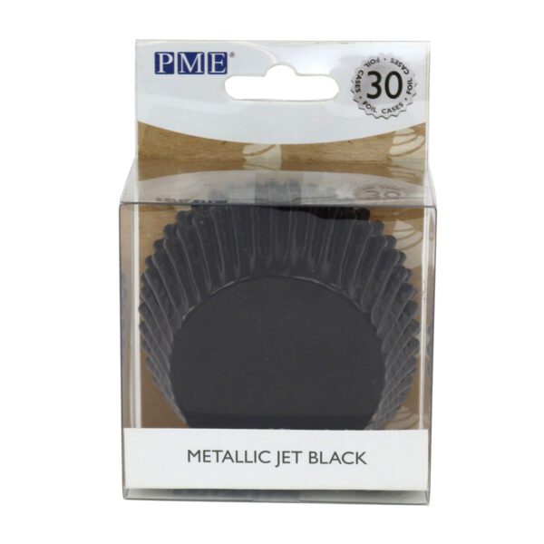 PME BACKFÖRMCHEN METALLIC JET BLACK PK/30