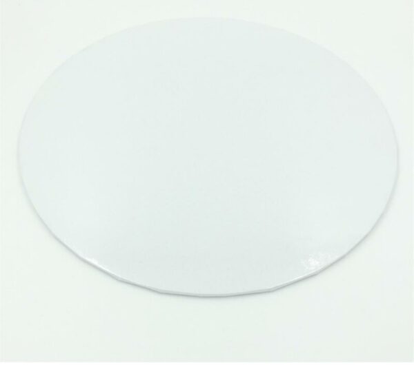 Cake Board Card ø 28 cm Weiß umgeschlagen rund 3 mm