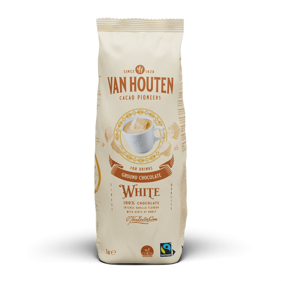 Van Houten Ground White Schokoladenpulver 1 kg