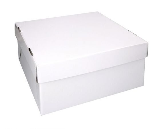 Cake-Masters Tortenkarton weiß 26 × 26 × 15 cm, 5er-Set