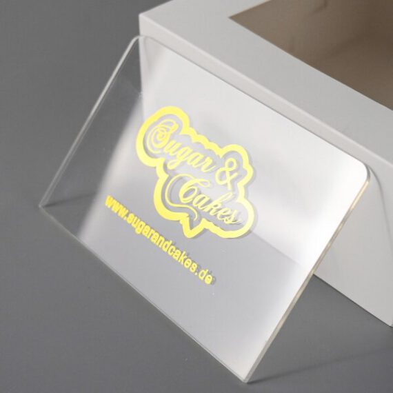 Sugar & Cakes Cremeschaber aus Acryl 15 cm hoch