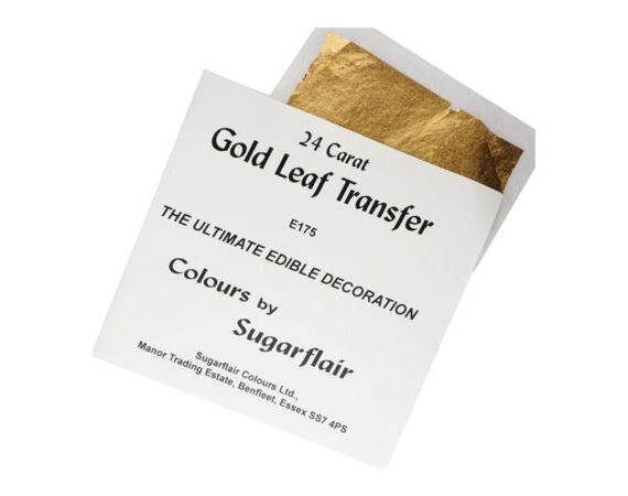 Sugarflair Essbares Blattgold 8 x 8 cm, 24 Karat