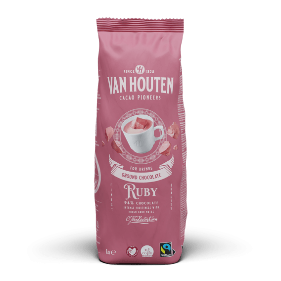 Van Houten Ground Ruby Schokoladenpulver 1 kg